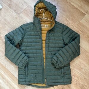 Men's Green Puffer Jacket size M